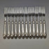Around 1900 British antique silver plated cutlery 12 pair set in wooden box Walker & Hall